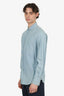 Brunello Cucinelli Blue Cotton Button Down Shirt Size M Mens