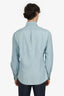 Brunello Cucinelli Blue Cotton Button Down Shirt Size M Mens