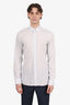 Prada White/Blue Checkered Cotton Button Down Shirt Size 39 Mens
