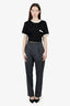 Sandro Grey Wide Leg Trousers Size 38