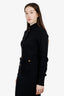 Pre-Loved Chanel™ Chanel Black Cashmere CC Gold Button Cardigan Size 40