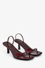 Raye Burgundy Patent Heeled 'Linz' Sandals Size 10