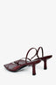 Raye Burgundy Patent Heeled 'Linz' Sandals Size 10