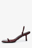 Raye Burgundy Patent Heeled 'Linz' Sandals Size 10