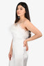 Lovers and Friends White Feather Trimmed Sleeveless Jumpsuit Size L