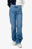 Re/Done Blue Denim High-Rise Straight Leg Jeans Size 24