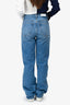 Re/Done Blue Denim High-Rise Straight Leg Jeans Size 24