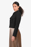 Veronica Beard Black Buttoned Cropped Jacket Size 2