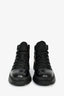 Prada Black Leather/Nylon Combat Logo Boots Size 7 Mens
