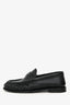 Saint Laurent Black Leather 'Le Loafer Supple' Loafers Size 36
