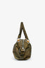 Gucci Green Leather Bamboo Bar Tote Bag