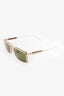 Brunello Cucinelli Titanium and Horn Frame Glasses With Clip-on Sun Lens