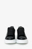 Alexander McQueen Black Leather Oversize Sneakers Size 35.5