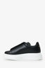 Alexander McQueen Black Leather Oversize Sneakers Size 35.5
