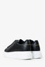 Alexander McQueen Black Leather Oversize Sneakers Size 35