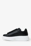 Alexander McQueen Black Leather Oversize Sneakers Size 35
