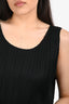 Pleats Please Issey Miyake Black Pleated Maxi Dress Size 3