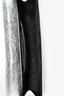 Saint Laurent Silver Metallic Leather Cassandre Clutch