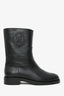 Louis Vuitton Black Leather Ankle Boots Size 39