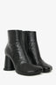 MM6 Maison Margiela Black Leather 'Cup' Ankle Boots Size 40