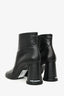MM6 Maison Margiela Black Leather 'Cup' Ankle Boots Size 40