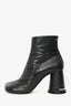 MM6 Maison Margiela Black Leather 'Cup' Ankle Boots Size 40