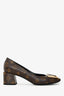 Louis Vuitton 2021 Brown Monogram 'Madeleine' Square Toe Pumps Size 38