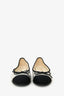 Pre-Loved Chanel™ 2018 Black/Silver Iridescent Ballerina Flats Size 38