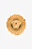 Versace Gold Tone Medusa Signet Ring Size 25