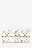 Louis Vuitton 2012 White Monogram Sarah Long Wallet