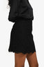 Valentino Black Lace Mini Skirt Size 38