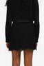 Valentino Black Lace Mini Skirt Size 38