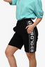 Stella McCartney Black Logo Shorts Size XS