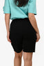 Stella McCartney Black Logo Shorts Size XS