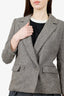 Christian Dior Pret-A-Porter Grey Tweed Blazer Size S