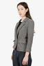 Christian Dior Pret-A-Porter Grey Tweed Blazer Size S