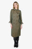 Burberry's Green Trench Coat Estimated Size S