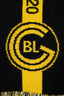 Balenciaga 2020 Black & Yellow Wool Logo Scarf