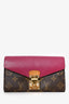 Louis Vuitton 2016 Brown/Pink LV Monogram Pallas Wallet