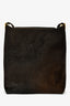 Salvatore Ferragamo Chocolate Brown Ponyhair Shoulder Bag