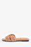 Hermès Dusty Rose Shearling Oran Sandals Size 38.5