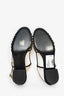 Pre-Loved Chanel™ 2021 Black/Gold Strappy Slingback Sandals Size 38