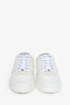 Pre-Loved Chanel™ 2024 White Leather/Suede Coco Mark CC Logo Sneakers Size 38