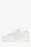 Pre-Loved Chanel™ 2024 White Leather/Suede Coco Mark CC Logo Sneakers Size 38