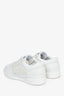 Pre-Loved Chanel™ 2024 White Leather/Suede Coco Mark CC Logo Sneakers Size 38