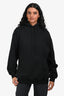 Balenciaga 2018 Black Cotton Signature Logo Hoodie Size XS