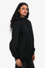 Balenciaga 2018 Black Cotton Signature Logo Hoodie Size XS
