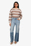 Maje 2-Tone Denim Micro Flared Jeans Size 36