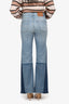 Maje 2-Tone Denim Micro Flared Jeans Size 36