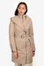 Mackage Beige Zip Belted Short Trench Coat Size S